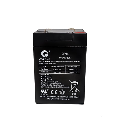 Batterie plomb-acide scellée 4V6Ah Batterie 2FM6 Ups fabricant