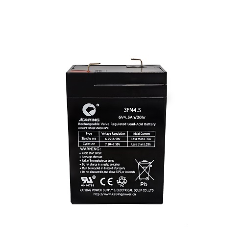 Batterie plomb-acide scellée 6V4.5Ah Batterie 3FM4.5 Ups fabricant