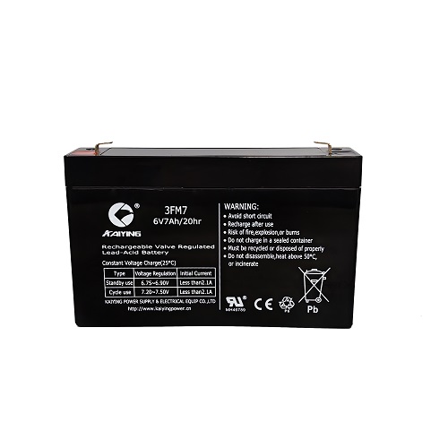 Batterie plomb-acide scellée 6V7Ah Batterie 3FM7 Ups fabricant