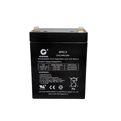 Batterie plomb-acide scellée 12V2.9Ah Batterie 6FM2.9 Ups fabricant