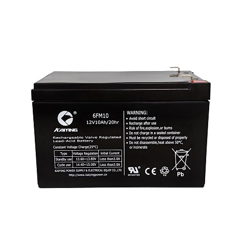 Batterie plomb-acide scellée 12V10Ah Batterie 6FM10 Ups fabricant